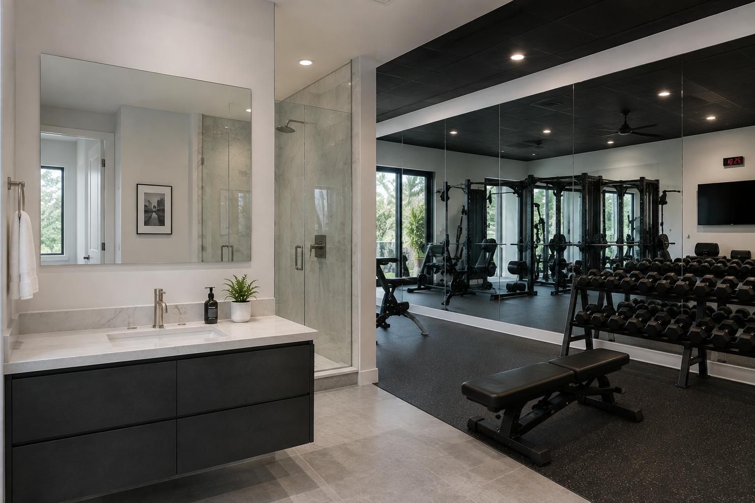 Custom mirror installation